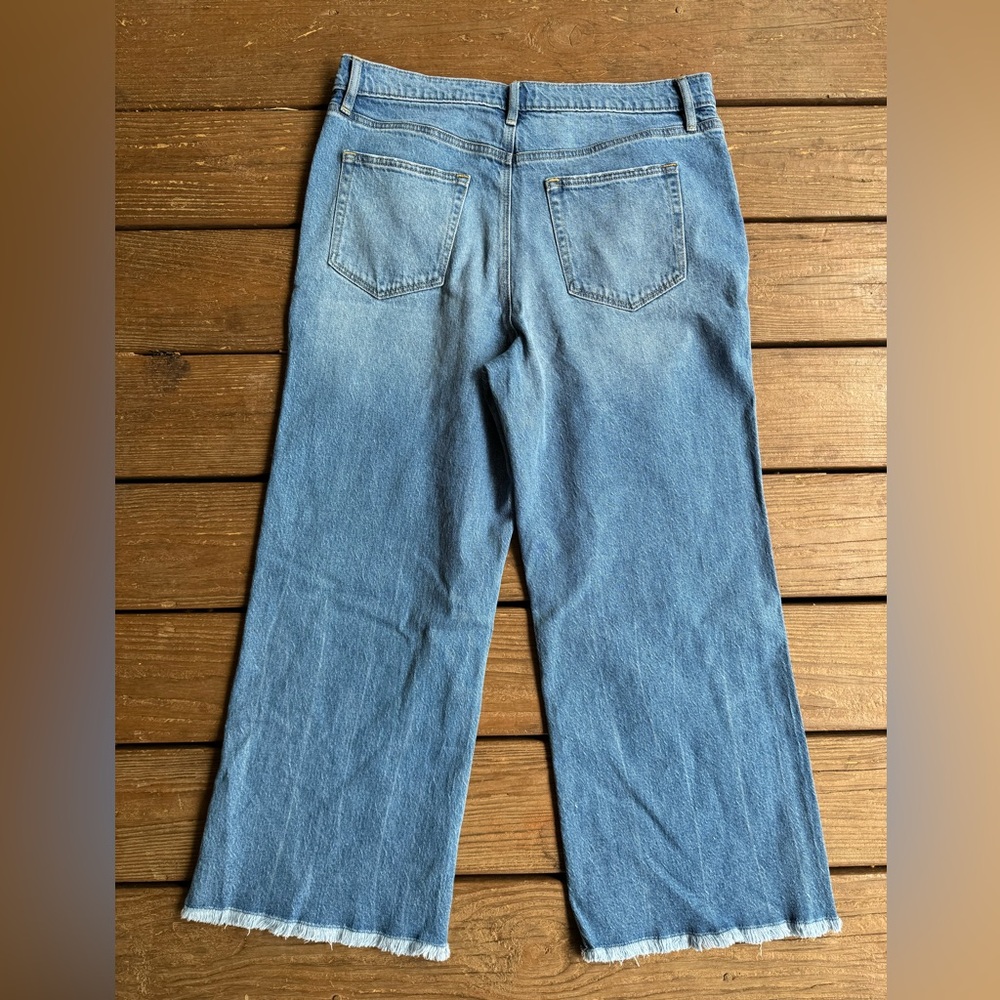 Ann Taylor Blue Flare & Wide Leg Jeans - Picture 6 of 7